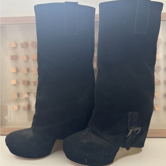 Ovyé Suede Wedge boots 36 - Picture 1 of 1